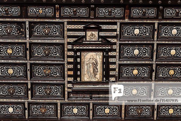 Spanish-Peruvian colonial furniture Lima Art Museum Lima Peru..