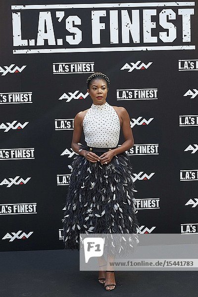 Gabrielle Union attends ‘L.A.’s Finest’ AXN TV Series photocall at Villamagna Hotel on June 10 2019 in Madrid Spain