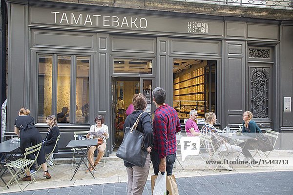 Tamatebako Bar and Cafe Saint Jaime Street Bordeaux France.