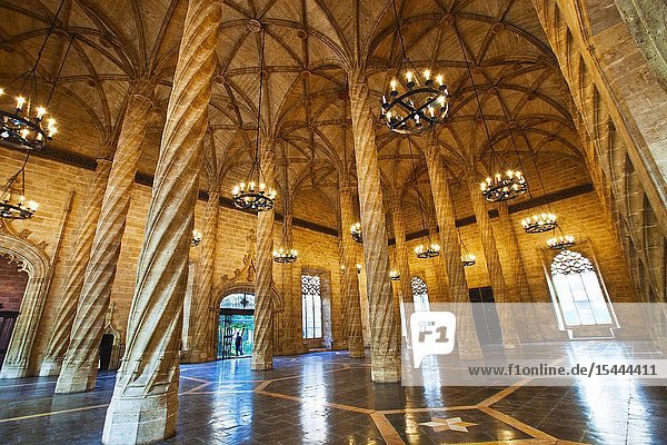 Silk market. World Heritage Site by UNESCO. 16th century. Valencia. Comunidad Valenciana. Spain..