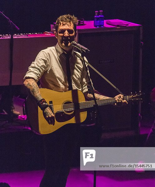 Madrid  Spain- June 11: Frank Turner and the Sleeping Souls performs in concert at Fernan Gomez theater in Americana Music Madrid Festival on june 11 2019 in Madrid  Spain (Photo by: Angel Manzano)