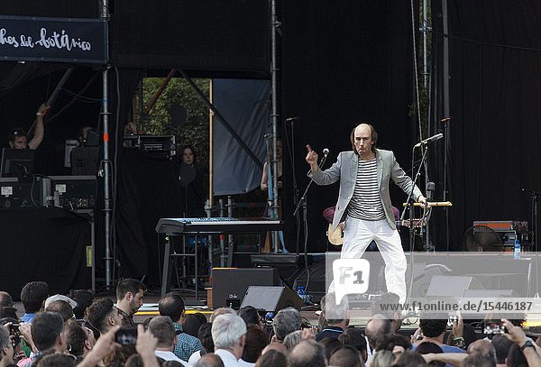 Madrid  Spain-June 25: Carlos Nunez performs in concert at Noches del Botanico festival on june 25  2019 in Madrid  Spain (Photo by: Angel Manzano)