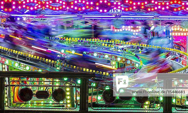 Fairground ride in Las Palmas Gran Canaria Canary Islands .