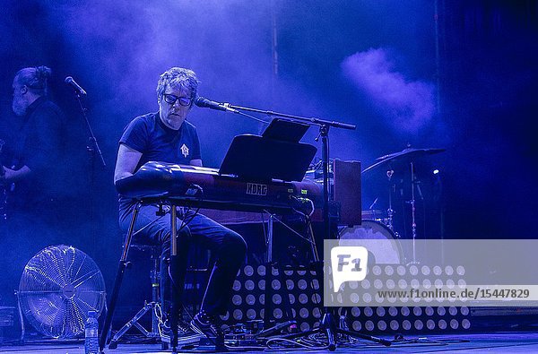 Madrid  Spain-June 27: Ivan Ferreiro performs in concert at Noches del Botanico festival on june 27  2019 in Madrid  Spain (Photo by: Angel Manzano)