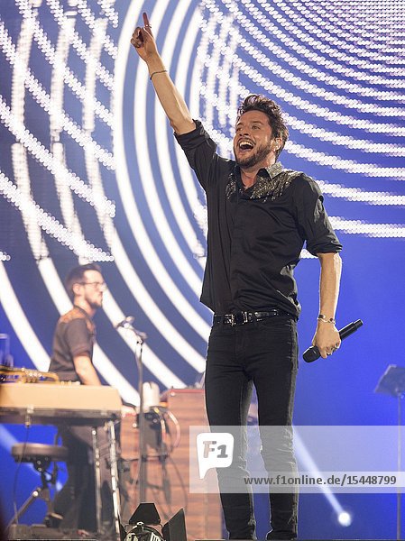 Madrid  Spain-June 29: Manuel Carrasco performs in concert at Wanda Metropolitano stadium on june 29  2019 in Madrid  Spain (Photo by: Angel Manzano)