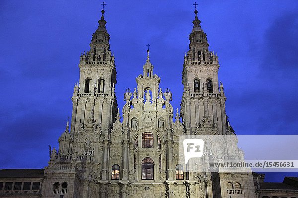 Spain Galicia Santiago de Compostela Cathedral .