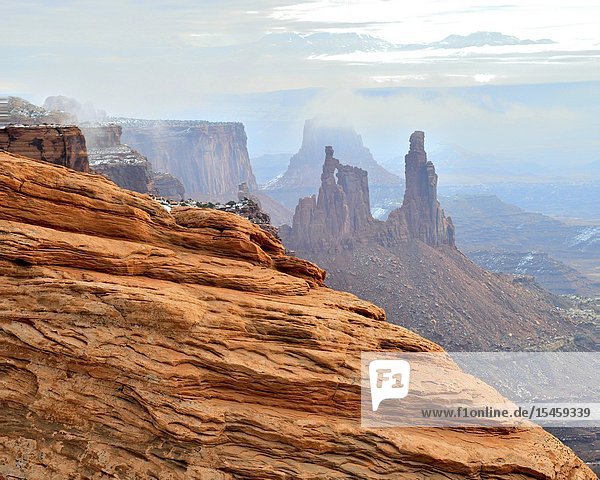 Washer Woman Arch, Winter, Canyonlands National Park, Moab, Utah, United States.