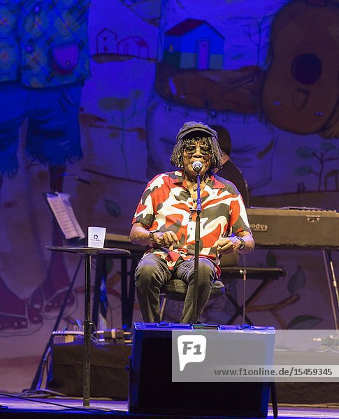 Madrid  Spain-June 24: Milton Nascimento performs in concert at Noches del Botanico festival on june 24  2019 in Madrid  Spain (Photo by: Angel Manzano)