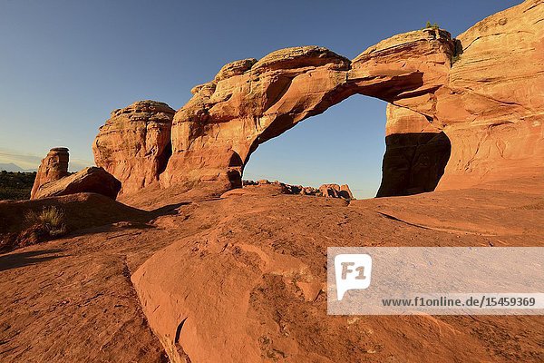 Broken Arch Arches National Park Utah.