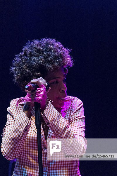 Madrid  Spain-July 10: Macy Gray performs on stage at Noches del Botanico festival on july 10  2019 in Madrid  Spain (Photo by Angel Manzano)