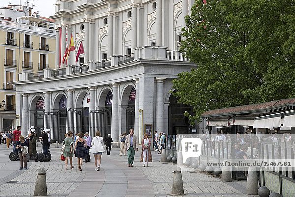 Teatro Royal Theatre Plaza de Oriente Square Madrid Spain.