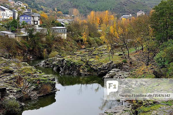 Sil river landscape Sobradelo Orense Spain