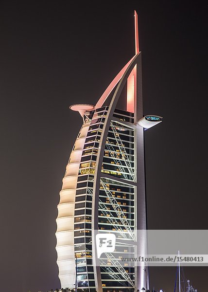 Burj Al Arab seven star hotel in Dubai UAE.