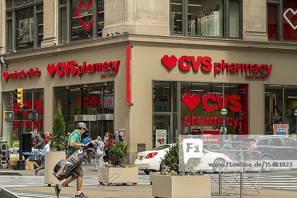 A store in the CVS Health drugstore chain in New York on Sunday April 14 2019. (© Richard B. Levine).