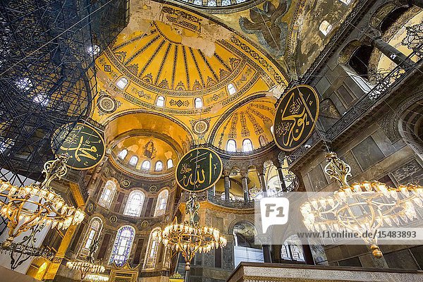 Hagia Sophia or Ayasofya building.interior view.Istanbul  Turkey.