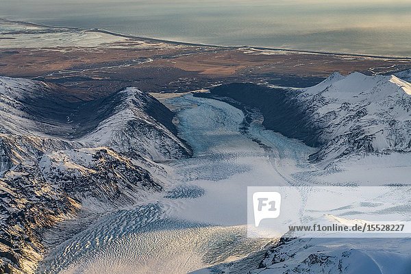 Heinabergsjokull glacier  Vatnajokull Ice Cap  Iceland. Unesco World Heritage Site  Iceland.