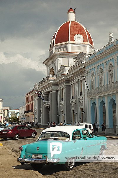 View to the Goverment House-Palacio Del Gobierno at Jose Marti Park Cienfuegos Cuba