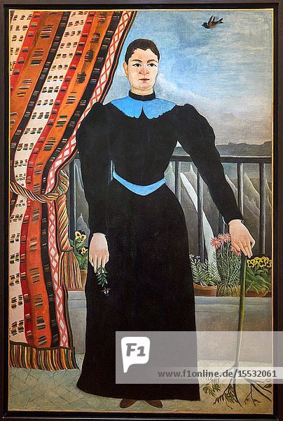 'Portrait de femme'  1895  Le Douanier Rousseau (Henri Rousseau  dit)  Picasso Museum  Paris  France  Europe