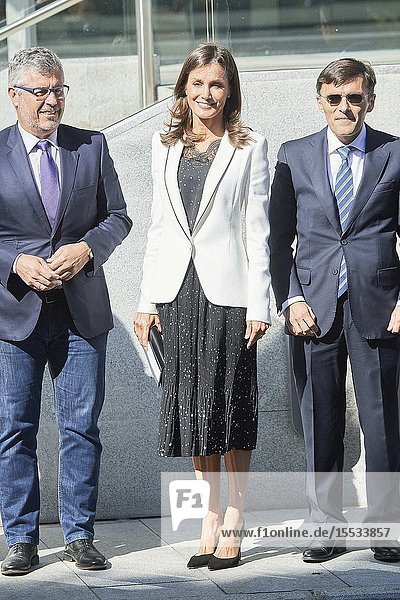 Queen Letizia of Spain attends Working meeting: 'The inclusion of disability in the media' at Ilunion Tower on September 10 2019 in Madrid Spain
