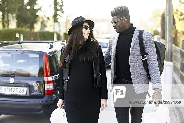 Couple outdoors in Munich Germany