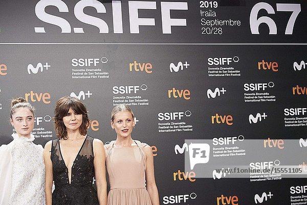 Denise Gough Raffey Cassidy Malgorzata Szumowska attended 'The other lamb' Premiere during 67th San Sebastian Film Festival at Kursaal Palace on September 23 2019 in San Sebastian Spain