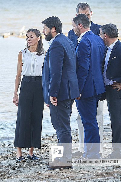 Queen Letizia of Spain visit Los Alcazares (Murcia) after the September floods on October 4 2019 Spain