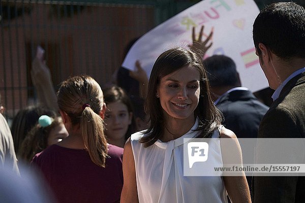 Queen Letizia of Spain visit Orihuela (Alicante) after the September floods on October 5 2019 Spain
