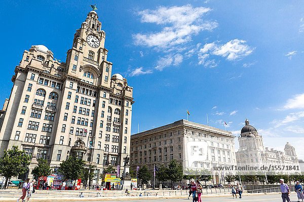 Liverpool Three Graces Liver Building Port of Liverpool Building Port Authority Building Cunard Building Museum of Liverpool museum UNESCO World Heritage Site Mersey.