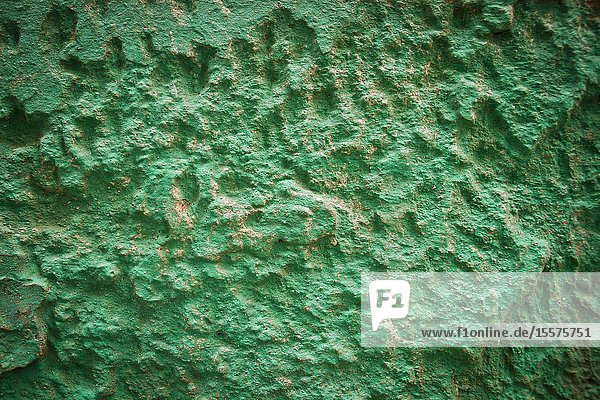 Detail of wall texture and colour in Essaouira Morocco Africa.