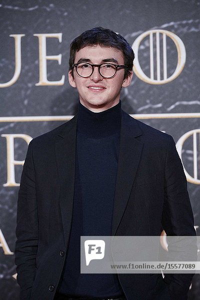 Isaac Hempstead-Wright attends the opening of ’Game Of Thrones. The Official Exhibition' at Espacio 5.1 IFEMA on October 24 2019 in Madrid Spain