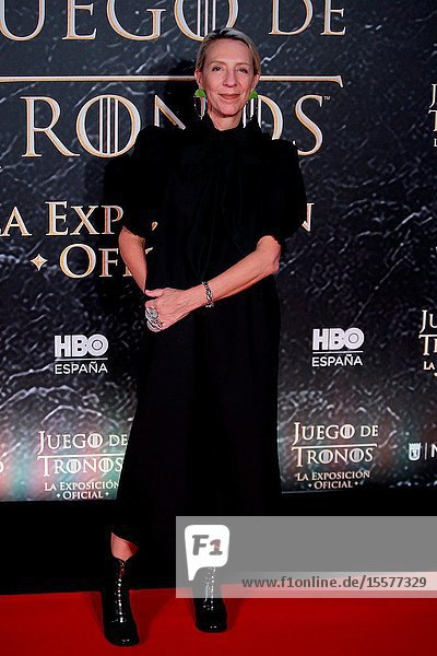 Costume designer Michelle Clapton attend the photocall exhibition Game of Thrones..October 24 2019 Madrid