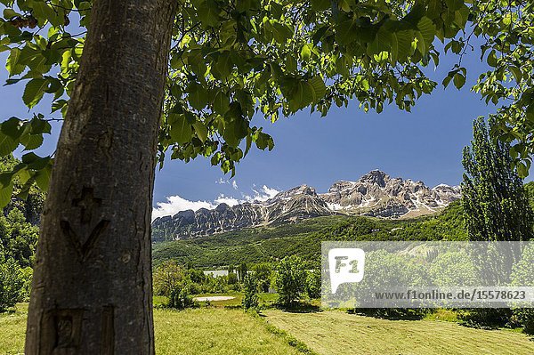 View of Partacua Mountain Range Tena Valley Pyrenees (Huesca province Aragón Spain)