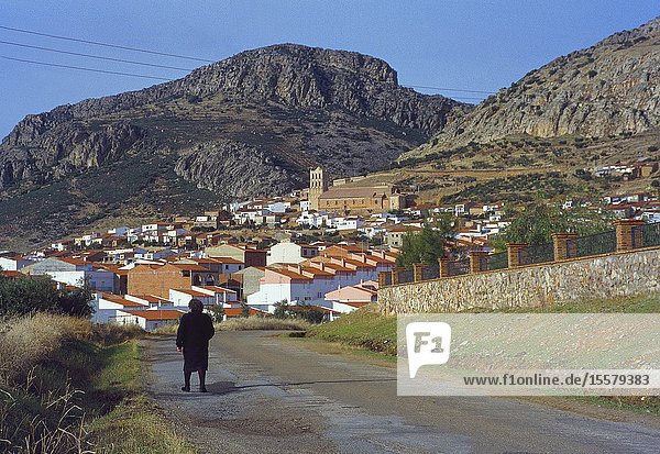 Overview. Hornachos Badajoz province Extremadura Spain.