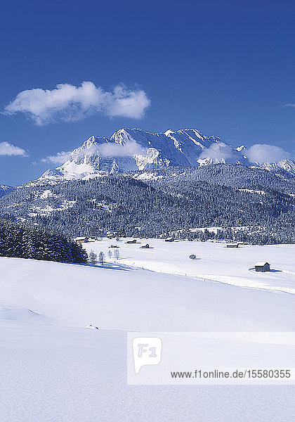 Deutschland  Bayern  Blick auf das Karwendelgebirge