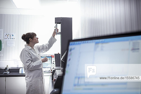 Print scientist working in print factory
