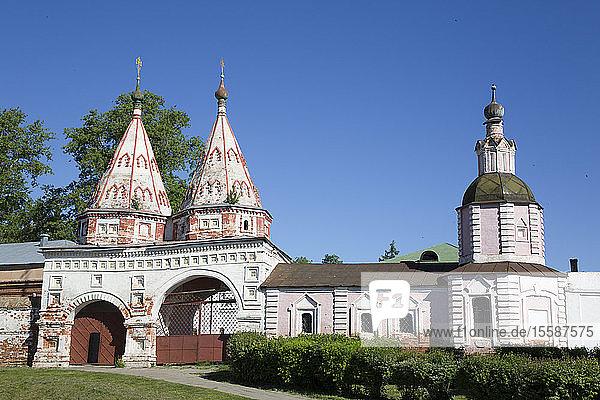 Disposition des Rizopolozhensky-Klosters  UNESCO-Weltkulturerbe  Suzdal  Vladimir Oblast  Russland