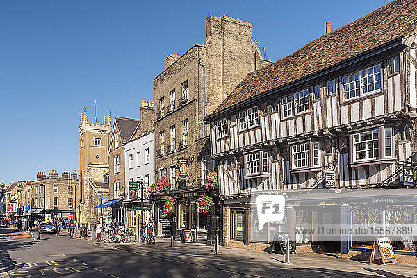 The Mitre and The Baron of Beef pubs  Bridge Street  Cambridge  Cambridgeshire  England  United Kingdom