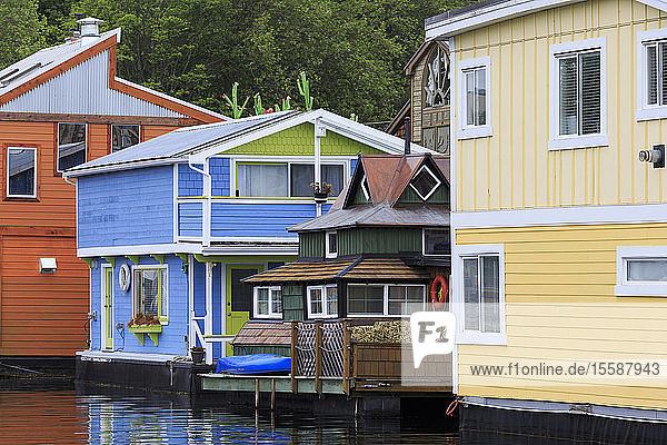 Hausboote  Fisherman's Wharf  Victoria  Vancouver Island  British Columbia  Kanada  Nordamerika