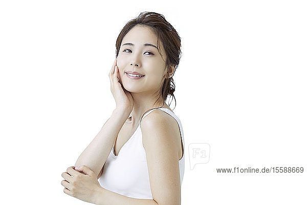 Attractive Japanese woman portrait