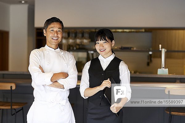 Japanisches Restaurantpersonal