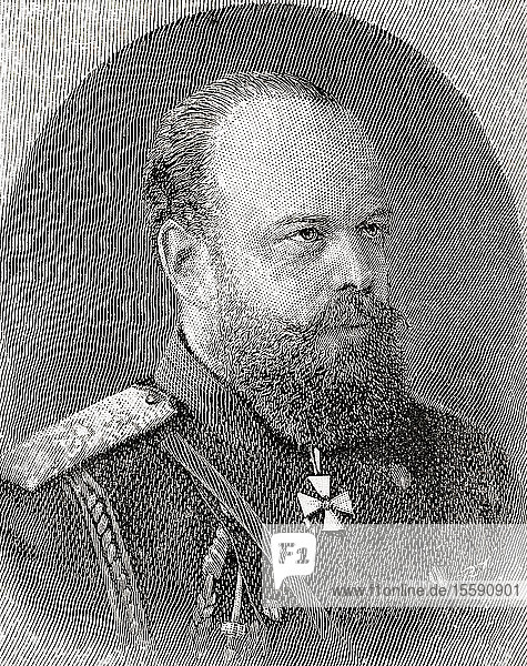 Alexander III  1845 â€“ 1894. Emperor of Russia  King of Poland  and Grand Duke of Finland. From The Strand Magazine  published January to June  1894.