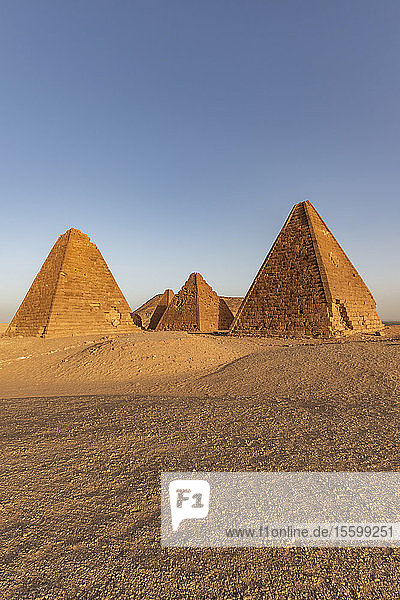 Field of Kushite royal pyramids  Mount Jebel Barkal; Karima  Northern State  Sudan