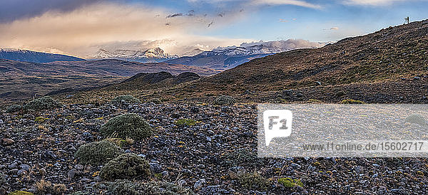 Incredible scenery around Torres del Paine National Park Southern Chile; Chile