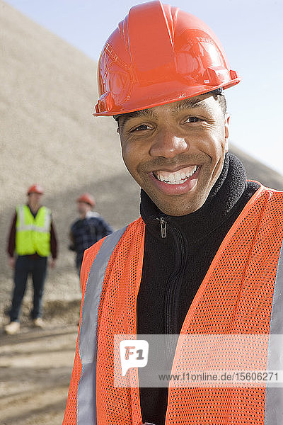 Engineer at a construction site