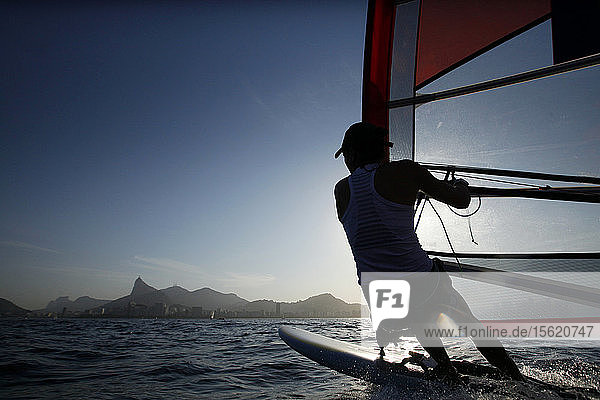 Rio de Janeiro Olympic Test Event - F?ï¿½d?ï¿½ration Fran?ï¿½aise de Voile. RSX Women  Charline Picon.