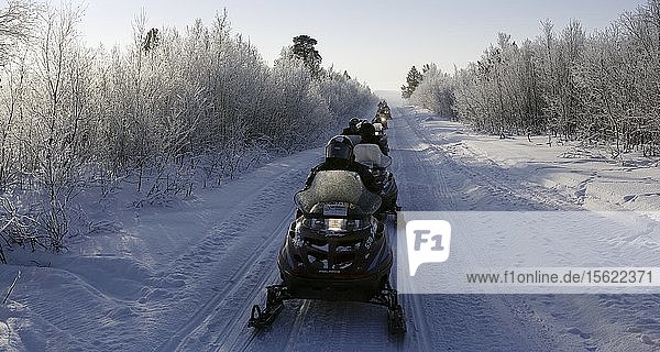 snowmobile safari in the area around Tromso