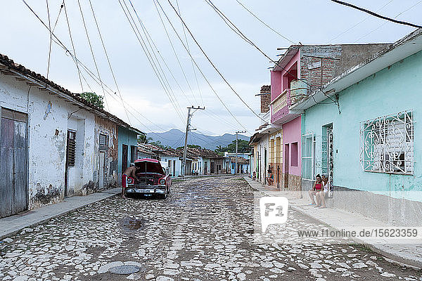 Blick auf die Straßen von Trinidad  Kuba