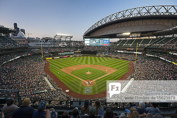Safeco Field Baseballstadion mit einziehbarem Dach  Seattle  Washington  USA