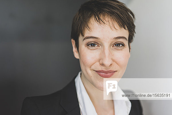 Portait of smiling young businesswoman