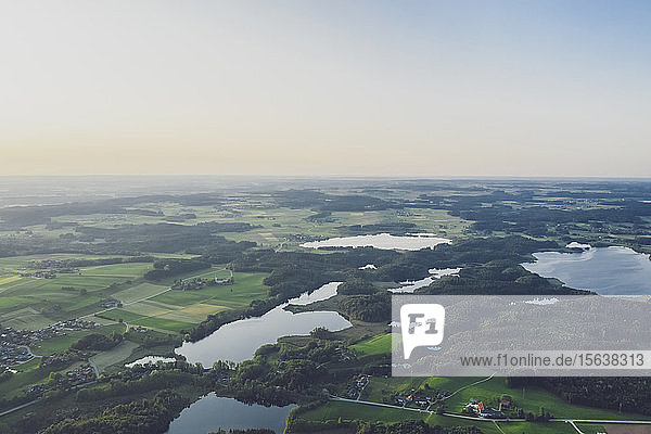 Deutschland  Bayern  Rosenheim  Luftaufnahme der Eggstatt-Hemhofer-Seenplatte